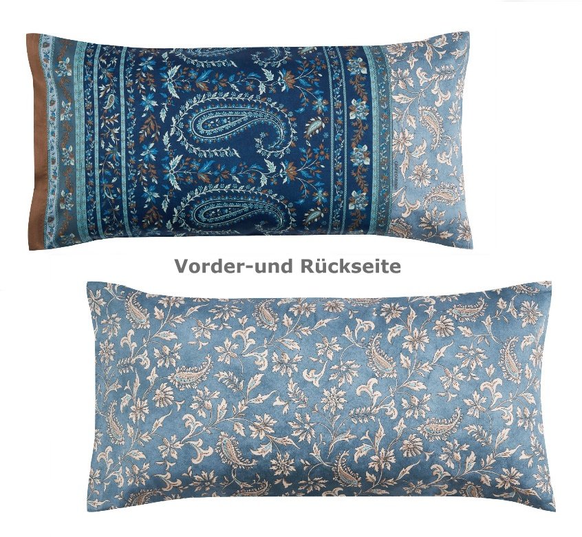 KH COMO G1 40_80 Bassetti Kissenbezüge COMO G1 Grigio-Blue – Bild 1