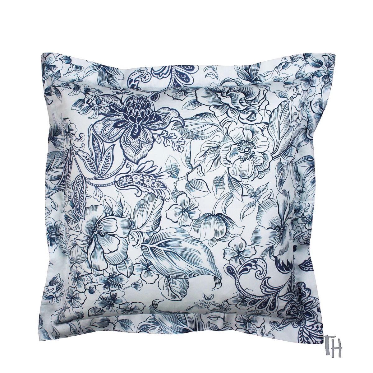 KH Capodimonte B1 40x40 Bassetti Kissenbezüge CAPODIMONTE B1 blau – Bild 1
