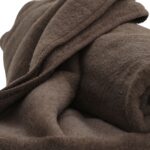 Naturhaardecke - YAK, Einfassung Zierstich mongolgrau – Bild 5