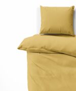 Satin-Bettwäsche  | UNI Fb. 45 gold – Bild 3