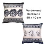 Tavola Kissenbezug PARAGGI V20 elfenbein-schwarz – Bild 3