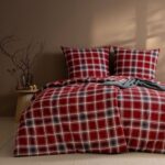 Flanell-Bettwäsche QUIRIN 4448/460 rot