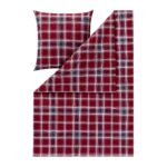 Flanell-Bettwäsche QUIRIN 4448/460 rot – Bild 2