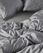 Baumwoll-Satin Bettwäsche | MINTE global grey – Bild 2