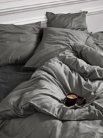 Baumwoll-Satin Bettwäsche | MINTE global grey – Bild 6