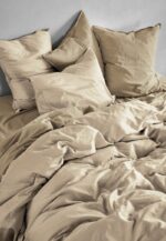Baumwoll-Satin Bettwäsche | MINTE oatmeal