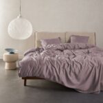Baumwoll-Satin Bettwäsche | MINTE pale purple