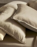 Baumwoll-Satin Bettwäsche | MINTE taupe – Bild 4